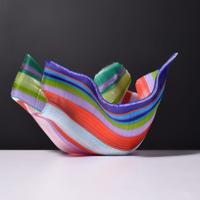Carole Perry GLASS TAPESTRY Sculpture , Bowl - Sold for $1,536 on 05-18-2024 (Lot 305).jpg